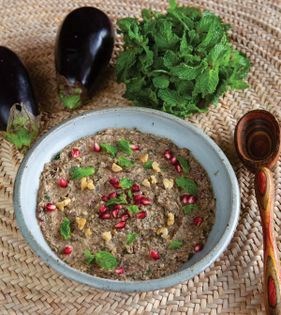 Smoked eggplant tapenade (Kaleh kabab)