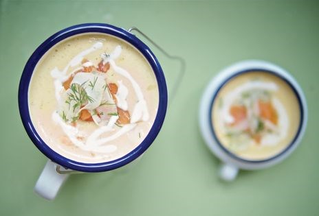 Smoked fish chowder