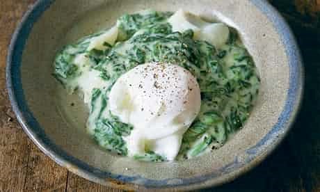 Smoked fish, spinach, Béchamel
