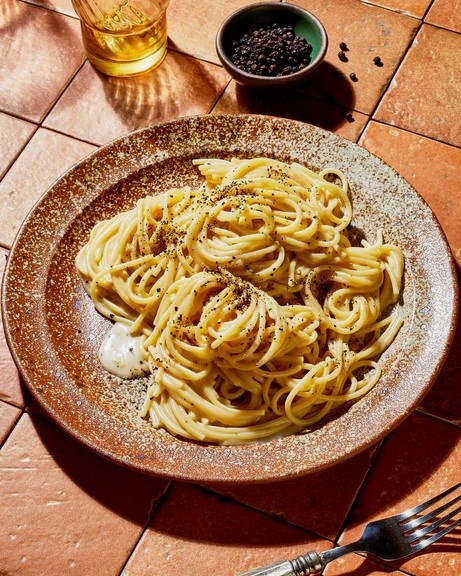 Smoked ghee cacio e pepe 