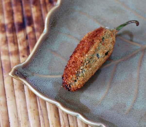 Smoked Gouda & ham jalapeño poppers