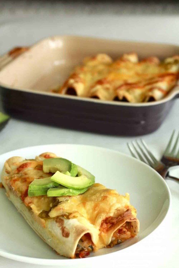 Smoked Gouda enchiladas