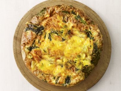 Smoked Gouda frittata with winter greens