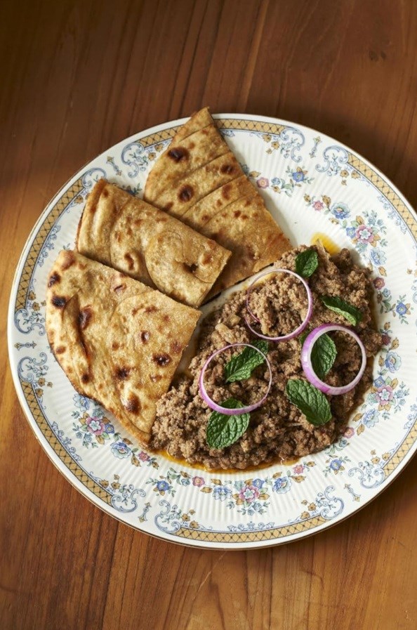 Smoked ground beef (Dum keema)