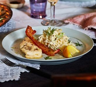 Smoked haddock & celeriac salad