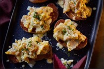 Smoked haddock & cheddar on toast