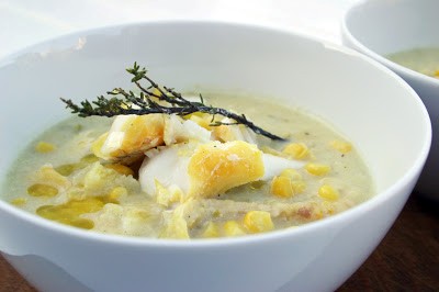 Smoked haddock and sweetcorn chowder
