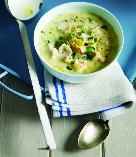 Smoked haddock and sweetcorn chowder