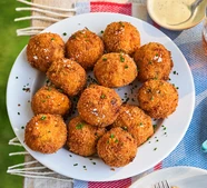 Smoked haddock, chorizo & cheddar croquettes