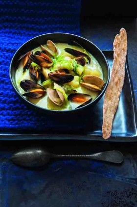 Smoked haddock, clam and mussel chowder