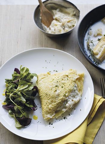 Smoked haddock omelette