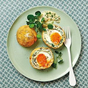 Smoked haddock Scotch eggs