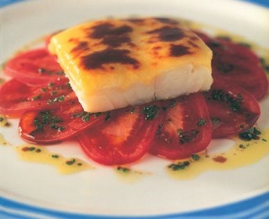 Smoked haddock with Welsh rarebit