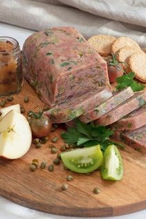 Smoked ham hough terrine