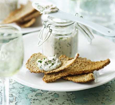 Smoked mackerel, lemon and herb pâté