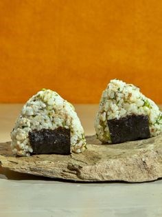 Smoked mackerel onigiri