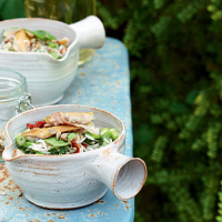 Smoked mackerel rice bowl