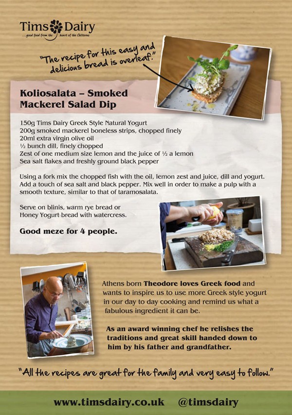 Smoked mackerel salad dip