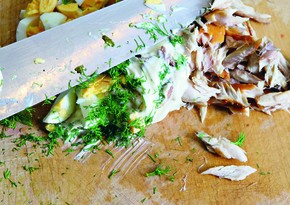 Smoked mackerel tartare
