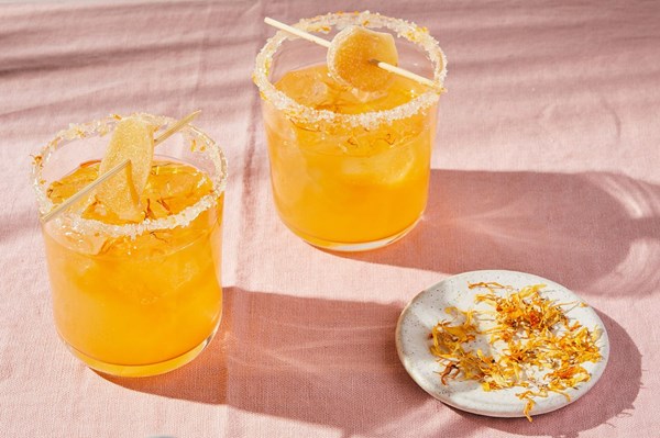 Smoked mandarin & ginger paloma by Chef Claudette Zepeda