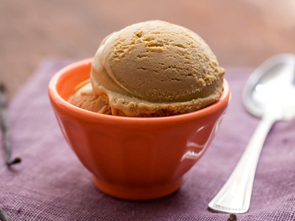 Smoked muscavado sugar vanilla ice cream