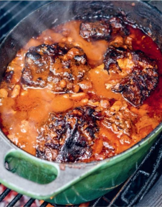 Smoked oxtail and pit beans