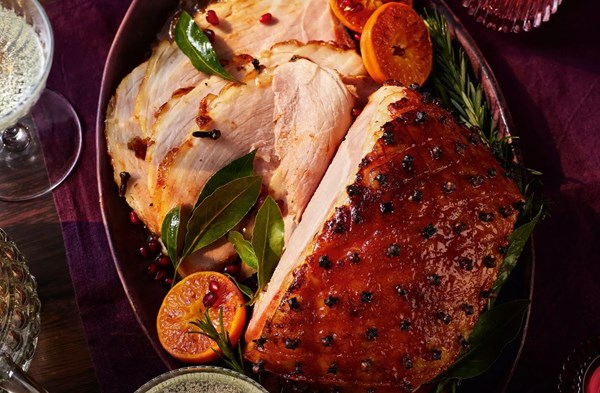 Smoked paprika & maple-glazed ham