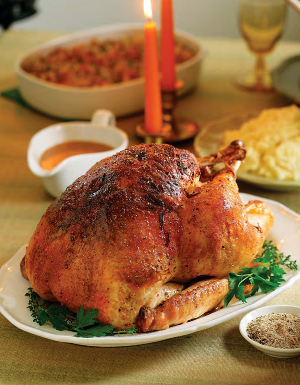 Smoked paprika and fennel seed roast turkey with onion gravy