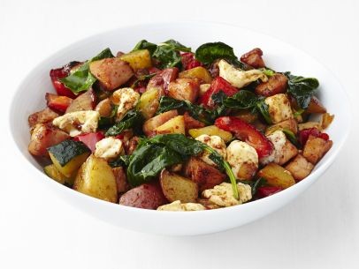 Smoked pork chop hash