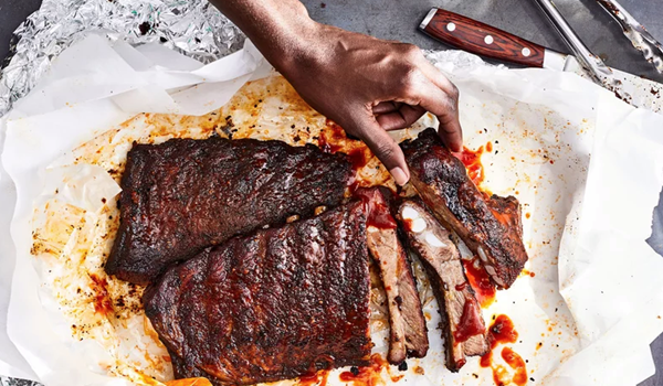Smoked pork ribs