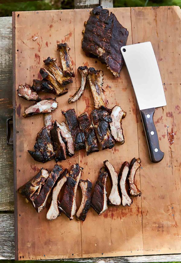 Smoked pork ribs