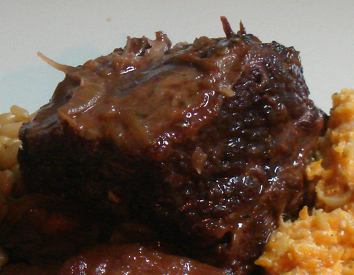Smoked porter & apple braised short ribs