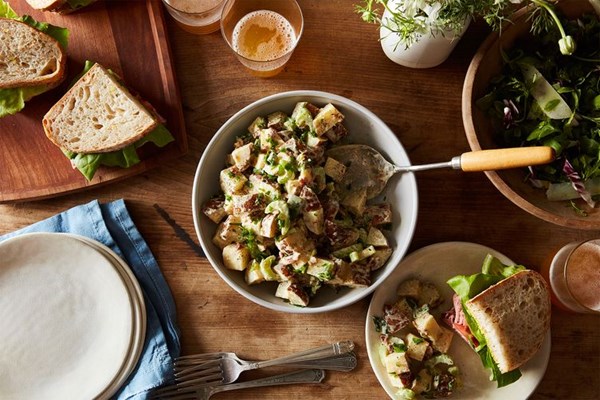 Smoked potato salad
