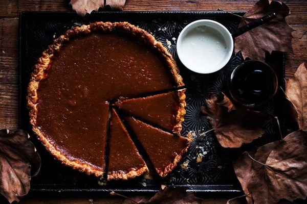 Smoked pumpkin pie