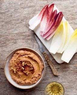 Smoked red pepper, cannellini and walnut dip