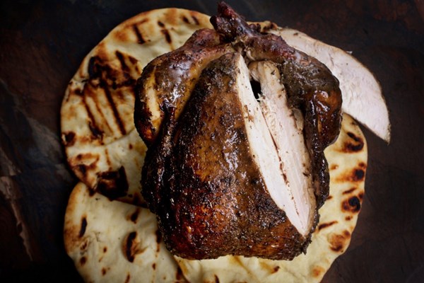 Smoked rotisserie chicken