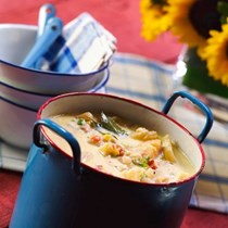Smoked sable chowder