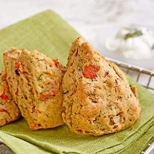 Smoked salmon & dill scones