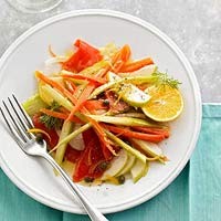 Smoked salmon and apple supper salad