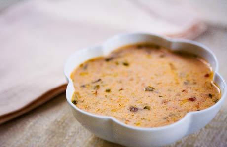 Smoked salmon bisque