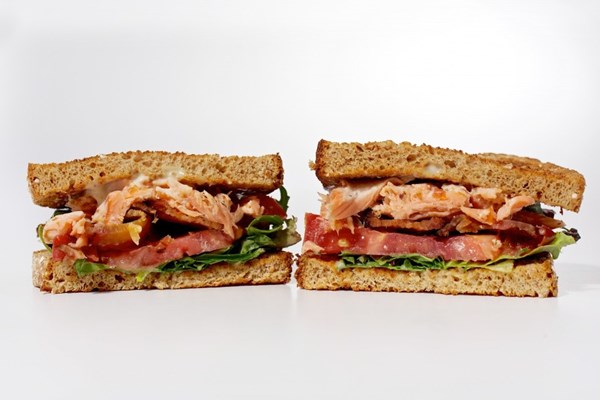 Smoked salmon BLT