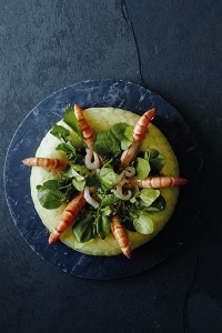 Smoked salmon, prawn and cucumber mousse