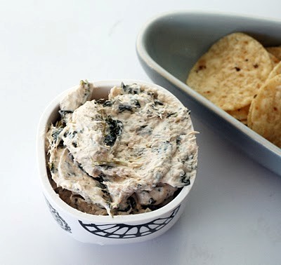 Smoked salmon spinach labne dip