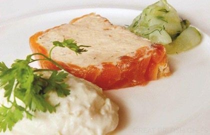 Smoked salmon terrine
