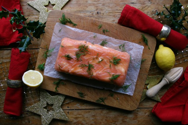 Smoked salmon terrine