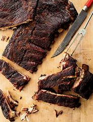 Smoked St. Louis-style ribs