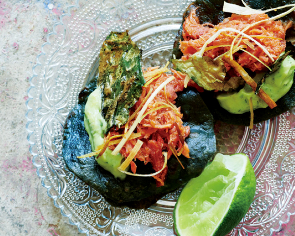 Smoked swordfish tostaditas