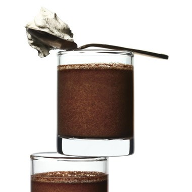 Smoked-tea-infused chocolate pots de crème