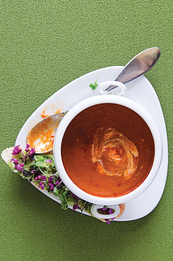 Smoked tomato soup