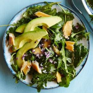 Smoked trout & avocado salad
